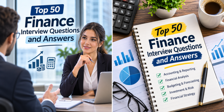 Top 50 Finance Interview Questions and Answers – Accounting, Financial Analysis, Budgeting and Risk Management